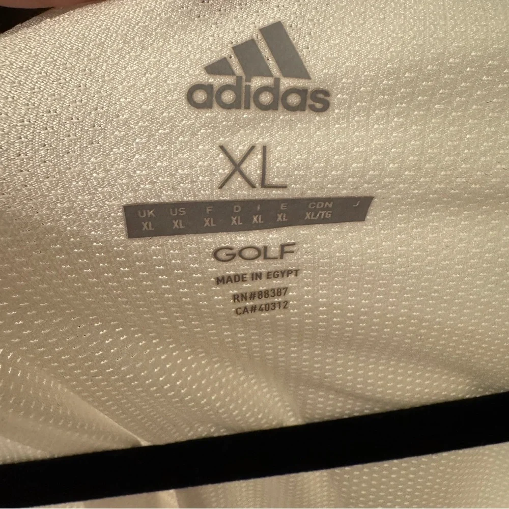 Adidas‎ White Quarter-Zip Pullover golf